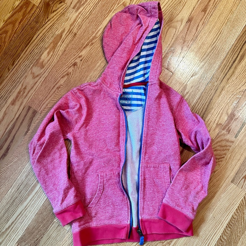 Mini Boden size 7-8 red heather sweatshirt
